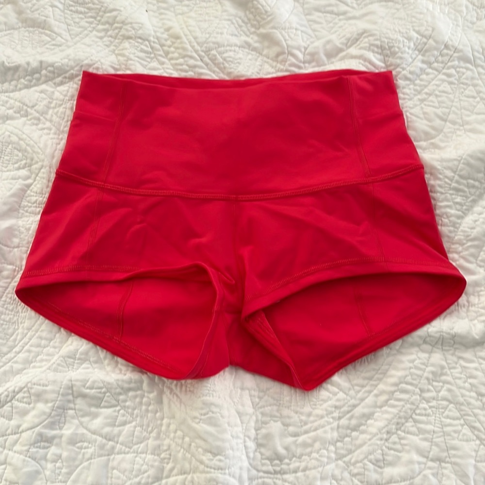 Lululemon shorts - size 10 - red